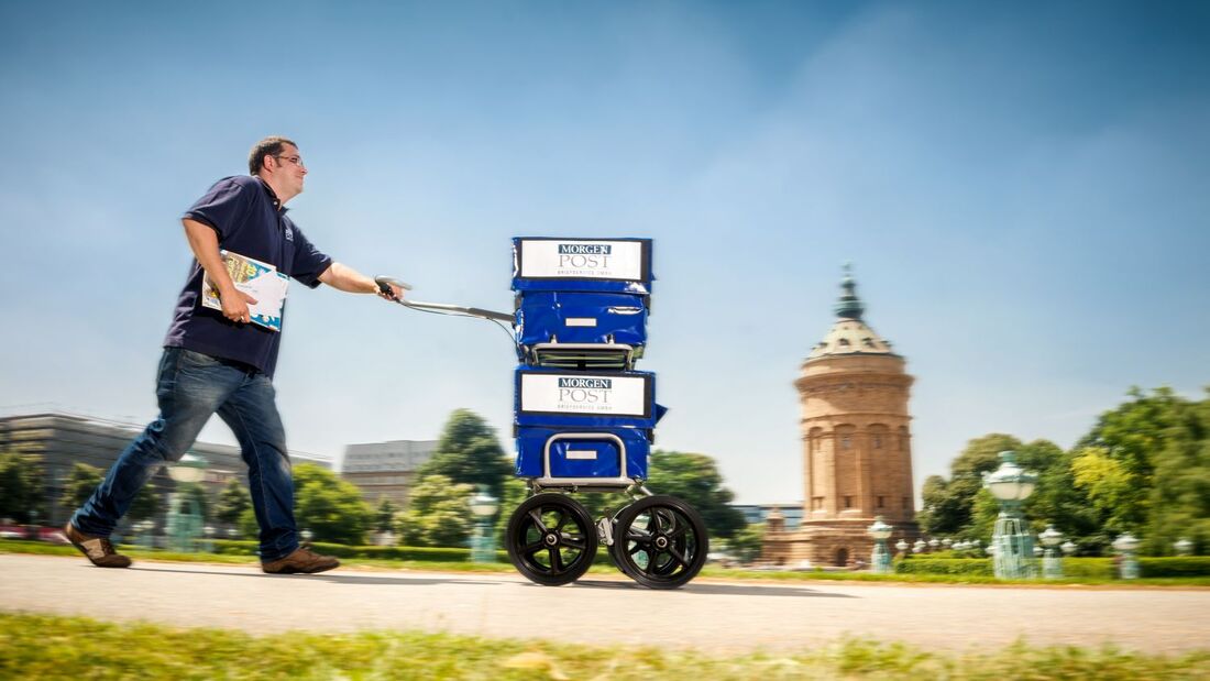 Briefzusteller des privaten Anbieters Morgen Post