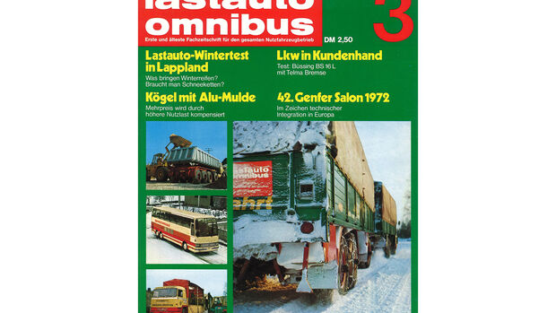 Büssing BS 16 L mit Telma-Wirbelstrombremse, lao 3/1972, Rückspiegel lao 1/2022, Oldtimer FF 3/2022. 