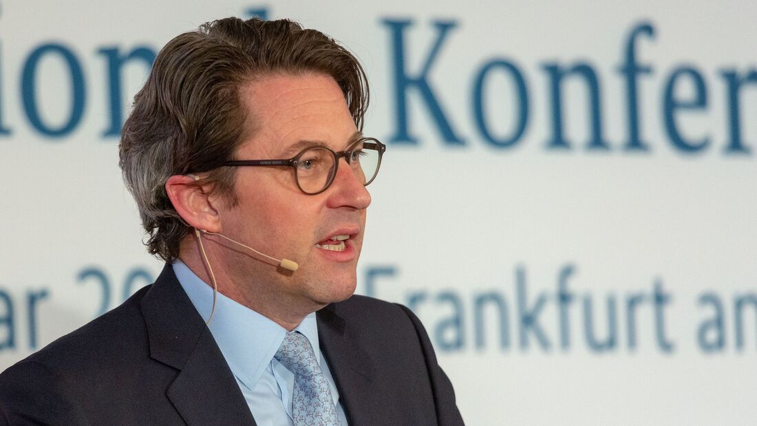 Bundesverkehrsminister Andreas Scheuer bei der nationalen Konferenz