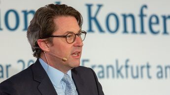 Bundesverkehrsminister Andreas Scheuer bei der nationalen Konferenz