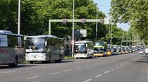 Bus-Demo durch Berlin
