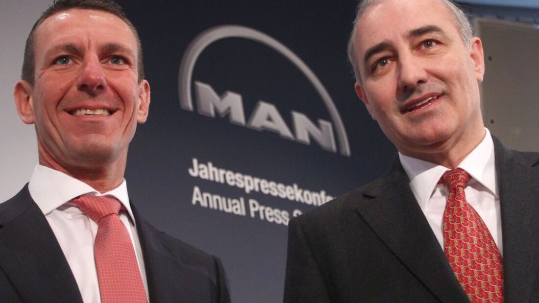 CEO of MAN SE Georg Pachta-Reyhofen und Frank Lutz, CFO der MAN SE