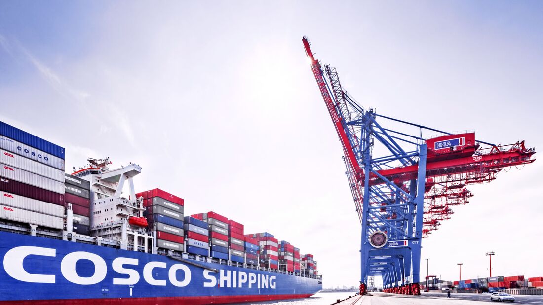 COSCO Shipping Ports hält eine Beteiligung am CTT im Hamburger Hafen