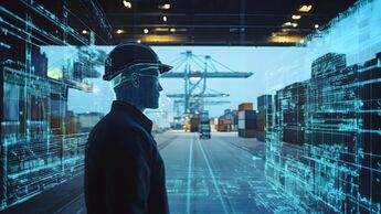Cargo load planning using digital twin system, 3D display