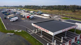 Cargobeamer bietet nun auch den Vor- und Nachlauf mit dem Lkw zur Schiene an