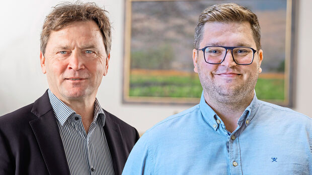 Christian Bücheler (links) übergibt nach und nach die Geschäfte an seinen Sohn David Bücheler (rechts), der seit Januar ebenfalls Geschäftsführer bei Transco ist.