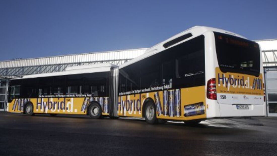 Citaro Hybrid fährt in Stuttgart