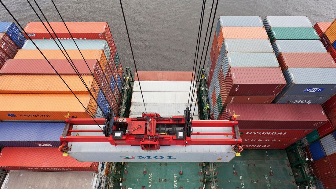 Container, Hafen, Schiff, Containerschiff