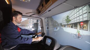 DB Schenker, Fahrsimulator, Lkw, Actros