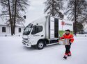 DB Schenker liefert im Winter mit dem eCanter in Finnland aus