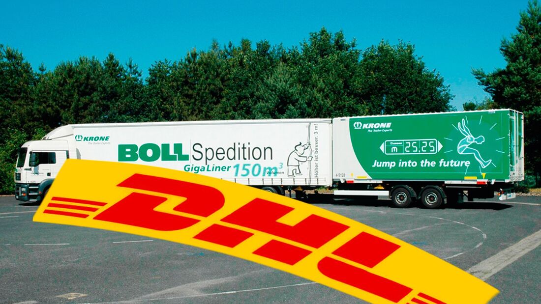 DHL, Boll, Spedition, Lang-Lkw