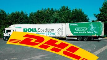 DHL, Boll, Spedition, Lang-Lkw