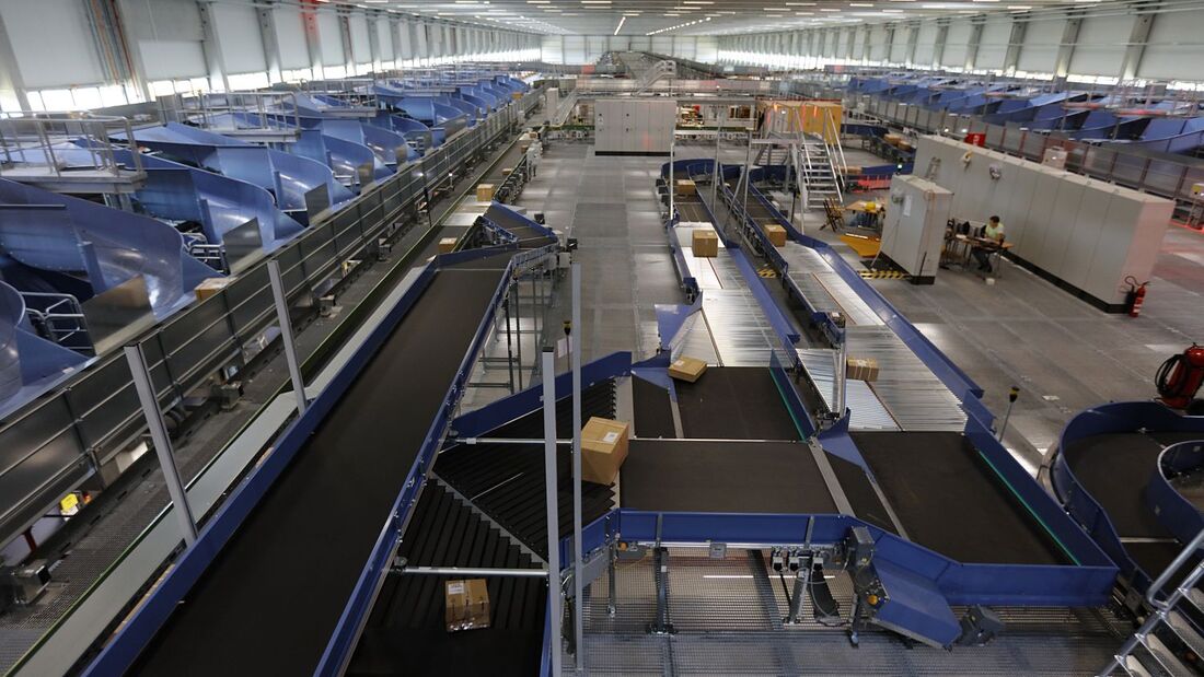 DHL Obertshausen, Sortieranlage, Paketzentrum