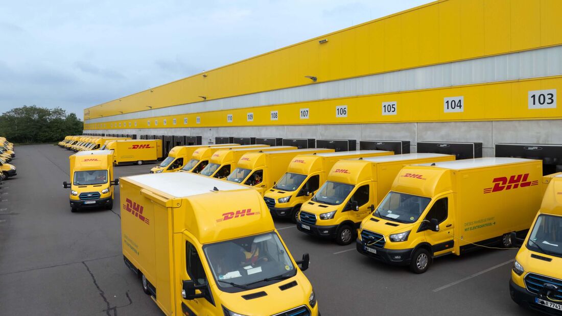 DHL setzt bei der Zustellflotte auf den Ford E-Transit und Ford E-Transit Custom