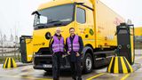 DHL und E.ON Drive kooperieren beim E-Lkw-Laden