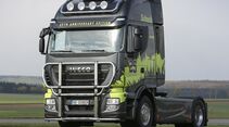 Dachlampenbügel, Scheinwerferbügel, Bullfänger, Rammschutzbügel, SideBar und Frontbar aus Edelstahl für Iveco Stralis Hi Way