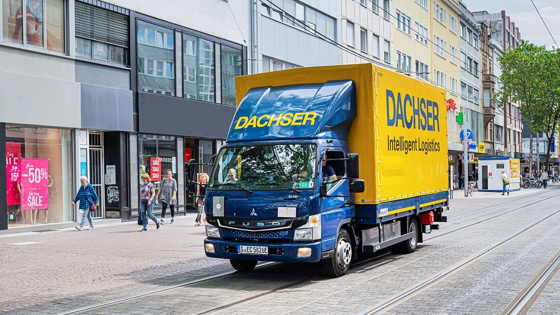 Dachser nutzt E-Lkw für die Beleieferung in den Innenstädten