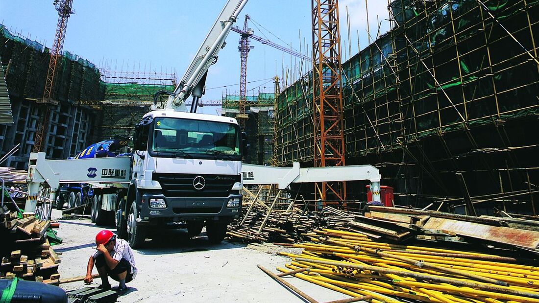 Daimler, China, Baustelle, Ausschnitt