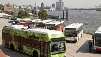 Daimler, Hybridbus, Hamburger Hochbahn, August 2011