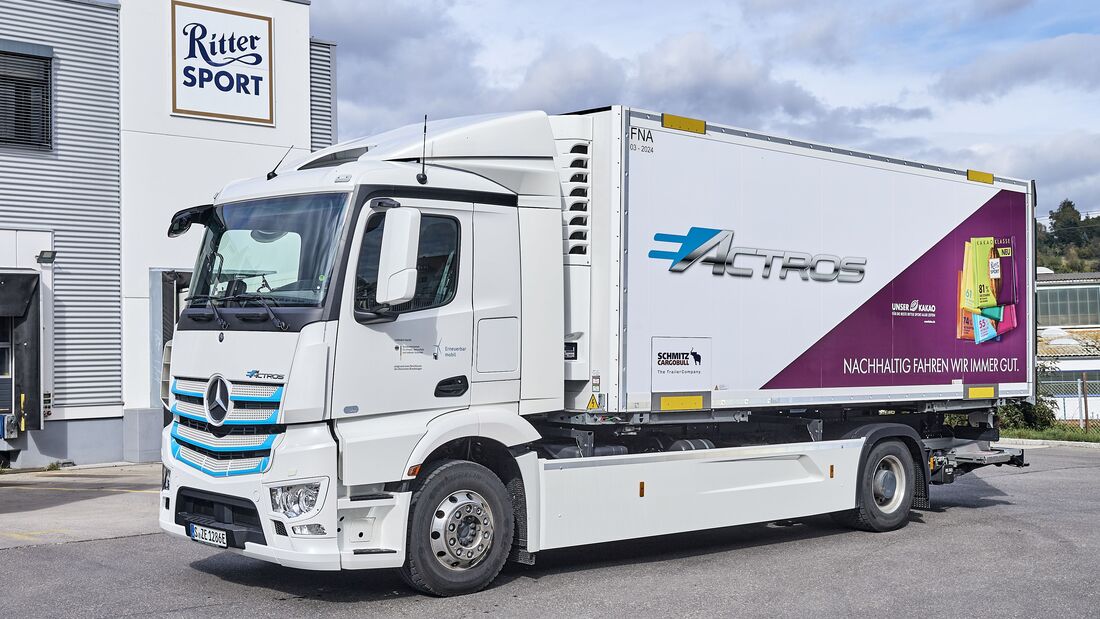 Daimler, Ritter Sport, eActros, Schokolade