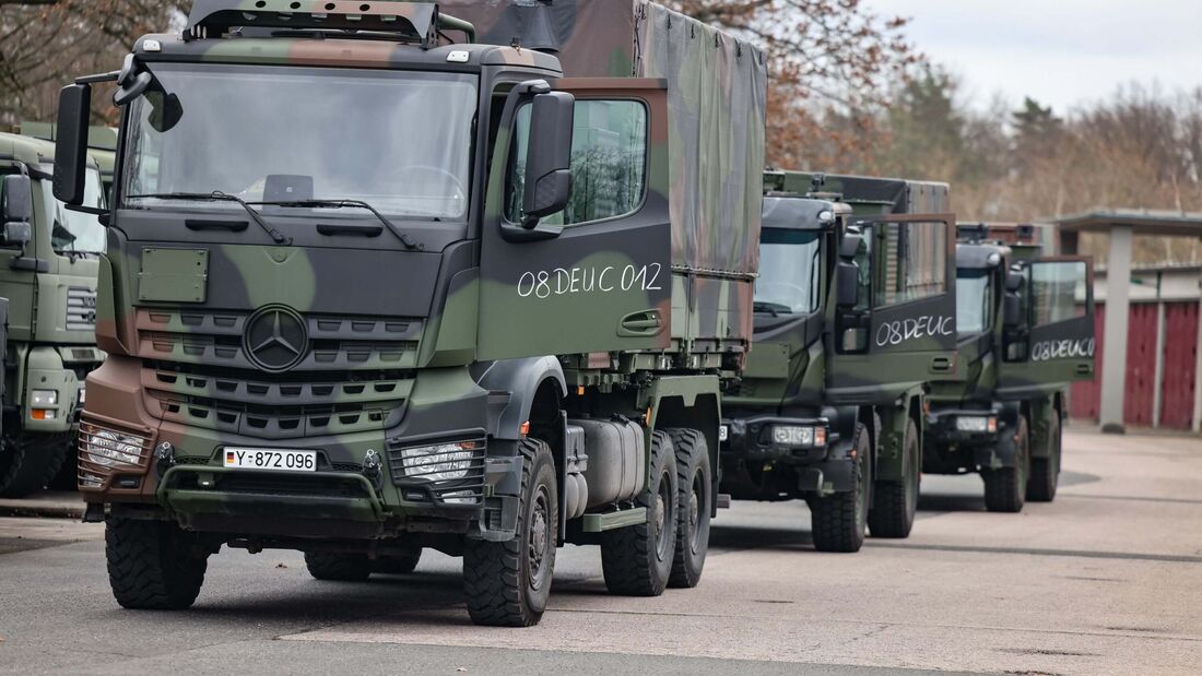 Daimler Truck Arocs der Bundeswehr bei NATO-Übung