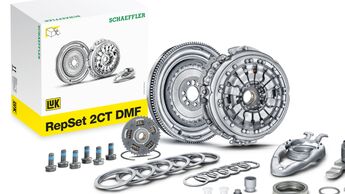 Das LuK RepSet 2CT DMF vereint die Vorteile von Doppelkupplung und Zweimassenschwungrad.
