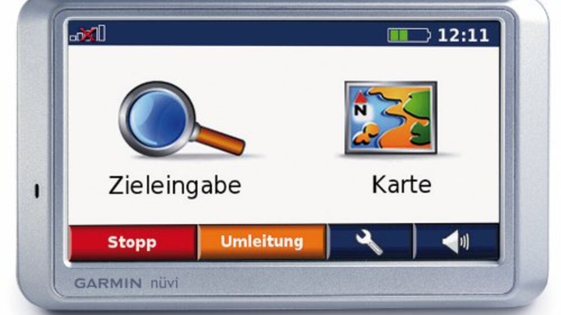 Das Navigationsgerät Garmin Nüvi 750 TFM