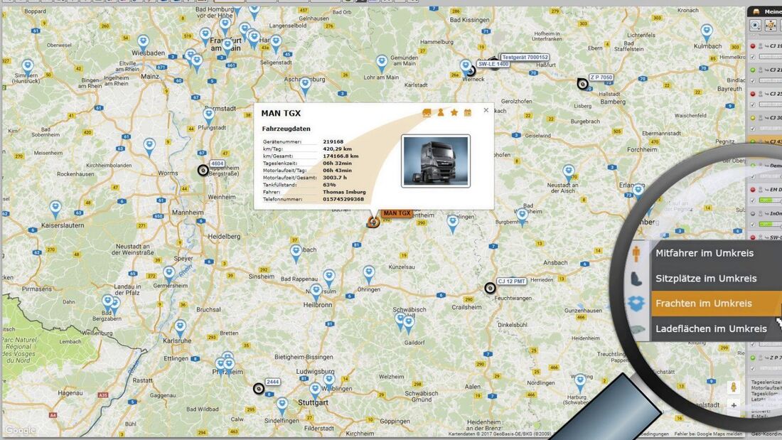Das Portal GPS-Explorer von GPSoverIP.