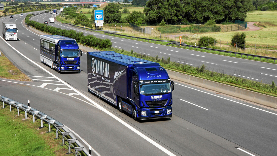 Das Werksteam von Valentino Rossi, Yamaha, Iveco