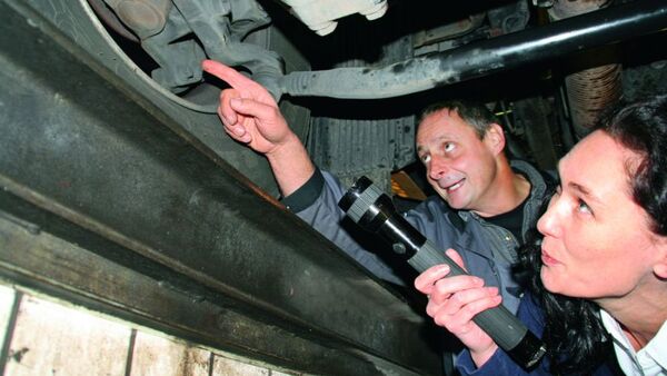 Defekte Bremsscheiben