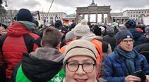 Demo der Landwirte und der Logistikbranche vor dem Brandenburger Tor