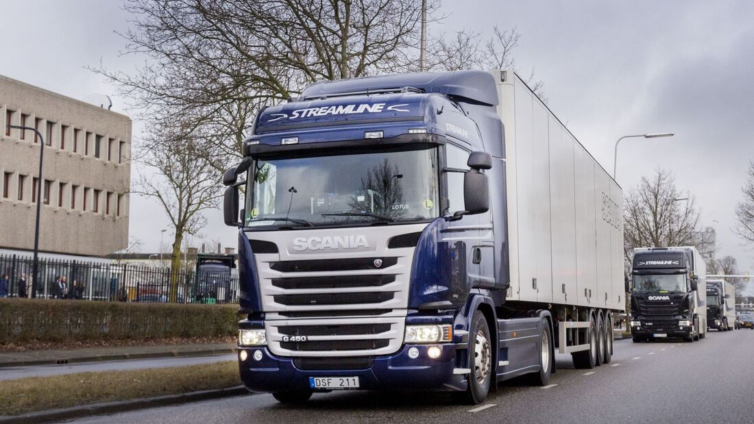 Demonstratie zelfrijdende vrachtwagen