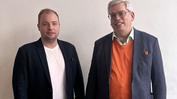 Dennis Kost und Roland Rüdinger leiten die Rüdinger Spedition