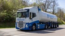 Der E-Lkw Volvo FM Electric im Einsatz bei Augustiner-Bräu