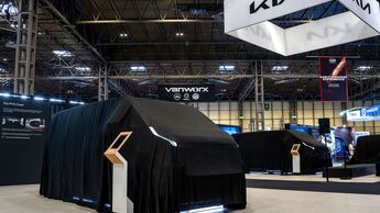 Der Kia PV5 Cargo feiert auf der Commercial Vehicle Show in Birmingham als Kurzversion Europapremiere.