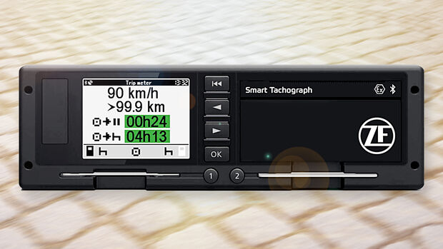 Der Tachograph von Intellic kommt unter der Marke ZF auf den Markt.