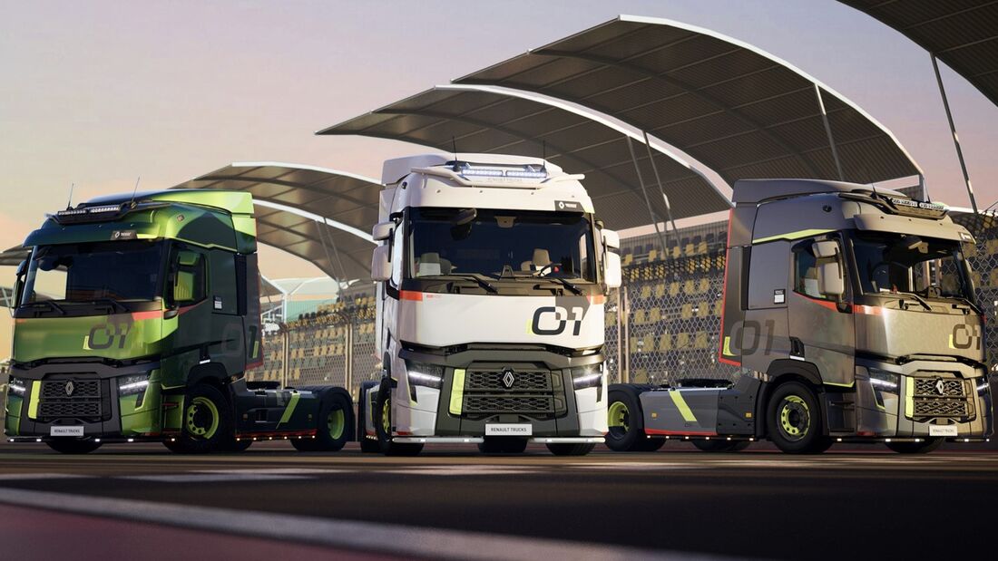 Der französische Lkw-Hersteller Renault Trucks mit dem T 01 Racing die neuste Version der Sonderedition präsentiert. 