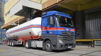 Der neue Actros ist Dieters Stammfahrzeug