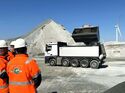 Die Baustoffe von Bestone werden im Neusser Hafen umgeschlagen