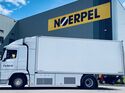 Die Noerpel-Gruppe testet zurzeit einen wasserstoffbetriebenen 18-Tonner im Praxisbetrieb.