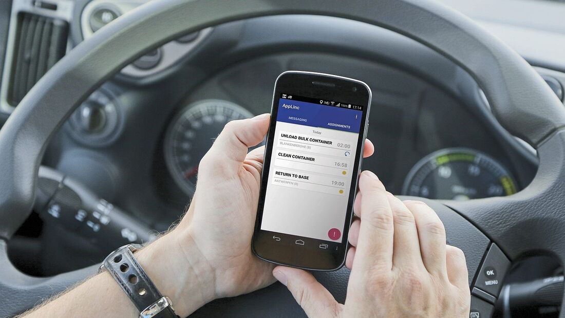 Die Telematik-App AppLinc von Astrata.