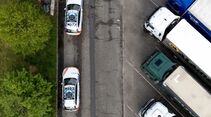 Die belgische Polizei kontrolliert Lkw-Fahrer auf die Einhaltung der Sozialvorschriften