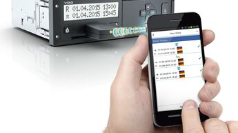 Digitaler Tachograf, Arbeitszeiten, Arbeits- und Bereitschaftszeit, Smartphone, digital