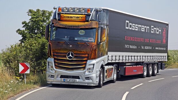 Dossmann Heisses Eisen Eisengiesserei und Modellbau Mos Actros Feuer Supertruck FF 11/2019 FF 11/19