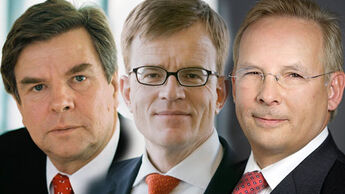 Dr. Norbert Bensel (links), Hermann Ude, Dr. Jörg Mosolf