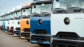 E-Lkw-Flotte: der eActros von Daimler Truck
