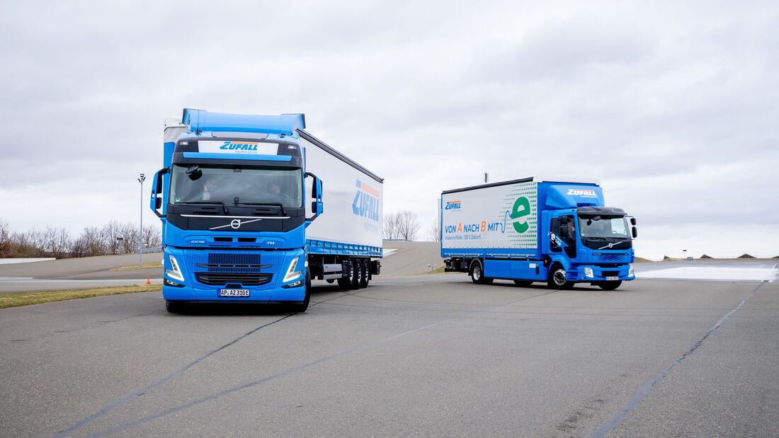 E-Lkw, Nachhaltigkeit, Zufall logistics group