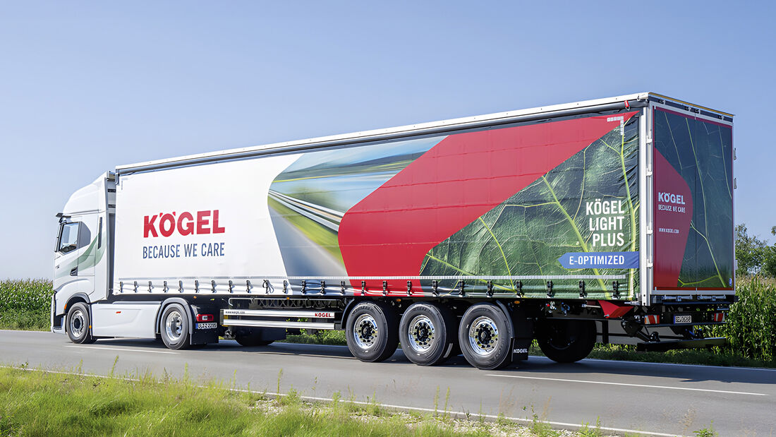 E-Lkw bringen ein strukturelles Problem mit: Das Batteriegewicht belastet die Antriebsachse – und kostet Nutzlast. Kögel hat seinen Light Plus speziell für diese Herausforderung neu konstruiert. 