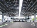E-Lkw verschiedener Truck-Hersteller bei Hugelshofer Logistik