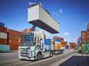 E-Lkw von Contargo am Terminal